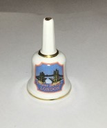 Tower Bridge London Souvenir Bell Ceramic 2” Tall - $5.69