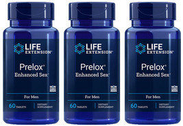 PRELOX ENHANCED SEX FOR MEN&#39;S SEXUAL SUPPORT 180 Tablets LIFE EXTENSION - $103.47