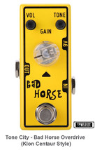 Tone City Bad Horse Overdrive TC-T9 KLON Clone Micro as Mooer Hand Made True Byp - £43.80 GBP