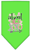 All About that XOXO Screen Print Bandana Lime Green Small - £9.26 GBP