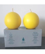 PartyLite SPARKLING AMBER 3” Ball Candles Q33187 New In Box Rare Scent  - $33.93 CAD