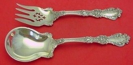 Henry II by Gorham Sterling Silver Salad Serving Set 2pc All Sterling 9&quot; - £393.58 GBP