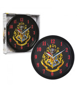 Harry Potter Hogwarts Crest 10 Inch Wall Clock Black - $26.98