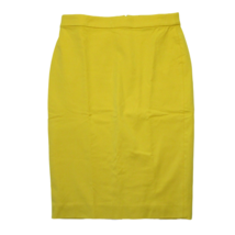 NWT J.Crew Tall No. 2 Pencil in Warm Sun Yellow Bi-stretch Cotton Skirt 2T - £41.56 GBP