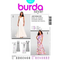 Burda Sewing Pattern 7405 Dress Evening Gown Misses Size 10-22 - $8.99