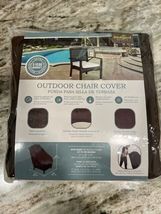 Backyard Basics Outdoor Chair Cover 27 x 33 x 35 Brown NEW - £18.50 GBP