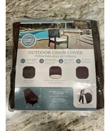 Backyard Basics Outdoor Chair Cover 27 x 33 x 35 Brown NEW - $23.99