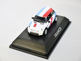 1/72 TOY MAZE DIE CAST COLLECTIBLE CAR Mini Cooper S FRANCE FLAG PATTERN... - £15.92 GBP
