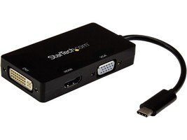 StarTech.com CDPVGDVHDBP USB-C Multiport Adapter - 3-in-1 USB C to HDMI, DVI or  - £88.12 GBP