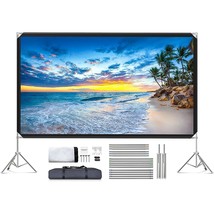 Projector Screen And Stand - Portable Video Projection Screen 120 Inch, ... - £131.94 GBP