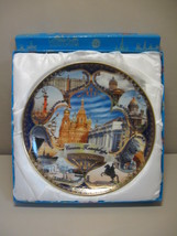Porcelain Russia Collector Plate Hobbih Cybehhp With Wall Mount Original... - £12.72 GBP