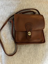 Vintage COACH Station Bag British Tan Glove Tanned Leather Crossbody 5130 - $159.64