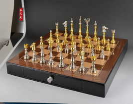 luxury chess set pure metal zinc alloy chess pieces - £550.80 GBP