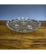 Fostoria American Clear 7” Glass Footed Bon Bon Flat Candy Dish Cheese - $29.80 CAD