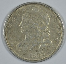 1835 Capped Bust circulated silver dime F+ details - £41.00 GBP