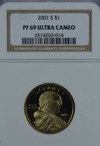 2001 S Sacagawea Proof dollar NGC PF 69 Ultra Cameo - £12.97 GBP