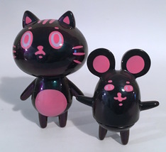 Baketan Pink Metallic Cat and Mouse Set RARE and LIMITED Set image 2