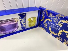 Versace Yellow Diamond Intense 3pcs in set for men, EDP+ body lotion + handbag,  - £75.10 GBP