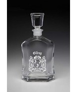 Gilroy Irish Coat of Arms Whiskey Decanter (Sand Etched) - €46,09 EUR