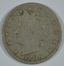 1896 Liberty Head circulated nickel  - £14.07 GBP