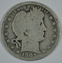 1903 P Barber circulated silver quarter - £8.34 GBP