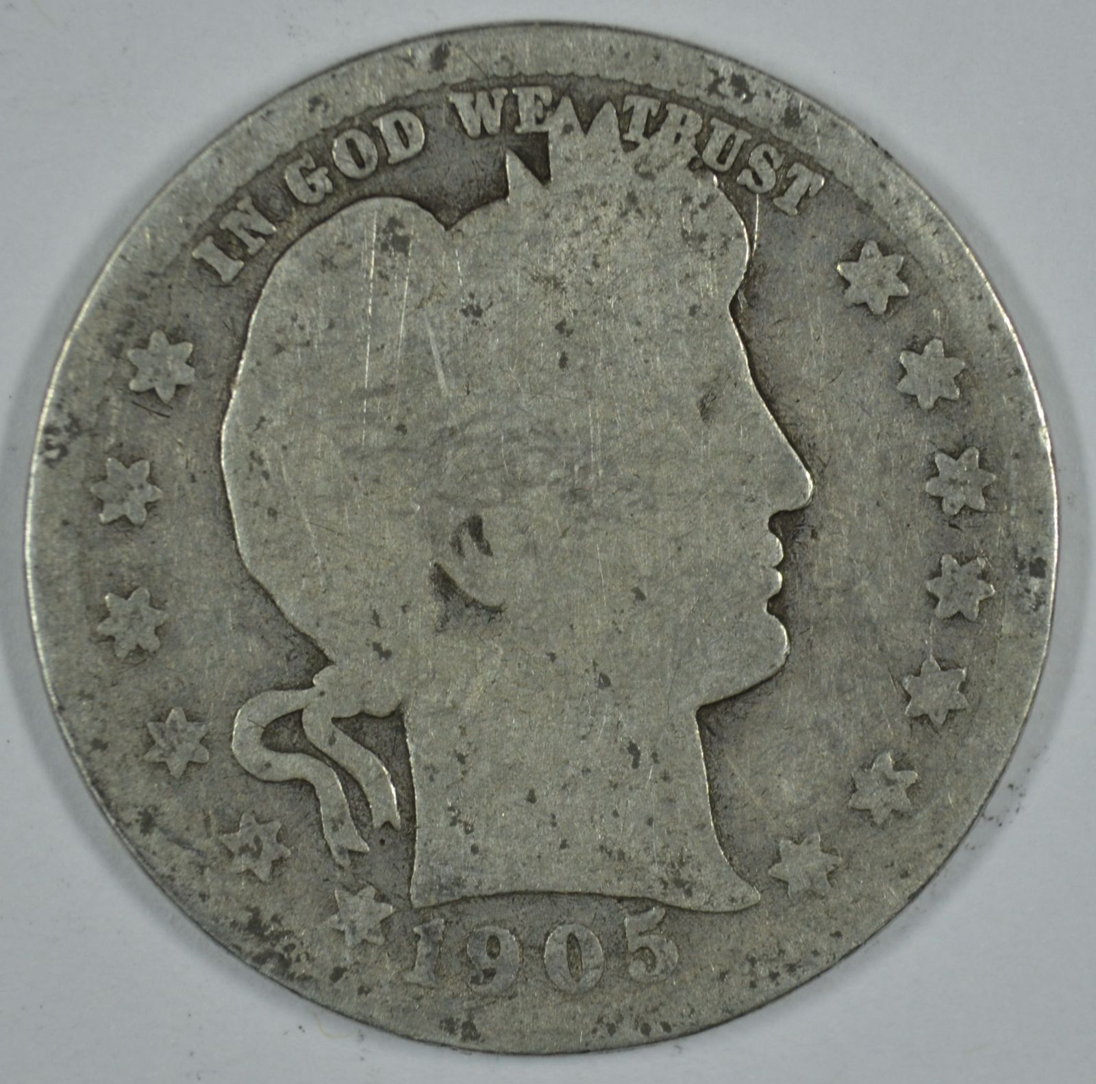 1905 P Barber circulated silver quarter - $23.00