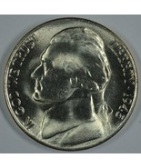 1945 S Jefferson uncirculated silver nickel BU  - £9.77 GBP