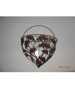 Metal Wall basket Fall leaves China. Thanksgiving Decorative  - £21.85 GBP