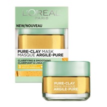 L&#39;Oreal Paris Skincare Pure Clay Face Mask with Yuzu Lemon for Rough Ski... - £15.17 GBP