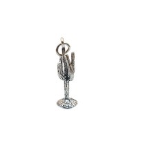 Vintage Sterling Silver Charm, Saguaro Cactus - $28.06