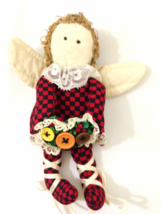 Angel Christmas Ornament Stuffed Cloth Handmade  Home Decor - £5.13 GBP