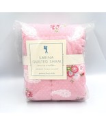 NEW Pottery Barn Kids Karina Quilted Standard Sham Pink Floral NIP Standard - €16,97 EUR