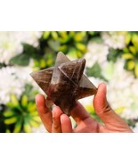 8 Point Smokey Merkaba Star Quartz Chakra Crystal Healing Pendant Handmade - $1,832.90 MXN