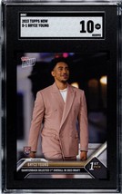 2023 Topps Now Draft Night Bryce Young* RC* Rookie - NFL Panthers #D-1 - SGC 10* - $29.14