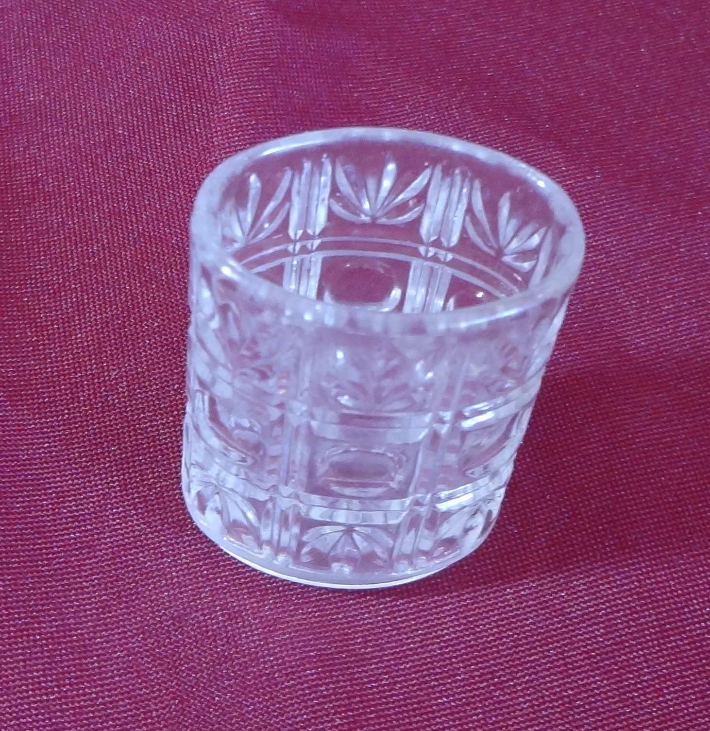 Plastic Toothpick Holder Faux Crystal Cut Glass Pattern - $1.99