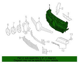 Mercedes-Benz UPPER Grille  A117-888-0700 (2018 Mercedes-Benz CLA45 AMG) - $137.36