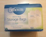 DR. BROWN&#39;S BREAST MILK STORAGE BAGS - 100 bags / 6 oz - Free Shipping - $17.79