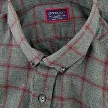 UNTUCKit Men&#39;s Size Large Gray Shirt Long-Sleeve Button-Up - £17.73 GBP