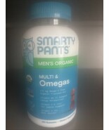 Smarty Pants Organic Men&#39;s Multi &amp; Omegas Gummies 120ct Exp 7/26 SEALED ... - $29.45