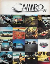 1975 Chevrolet CAMARO brochure catalog US 75 Type LT Sport Chevy - £7.96 GBP