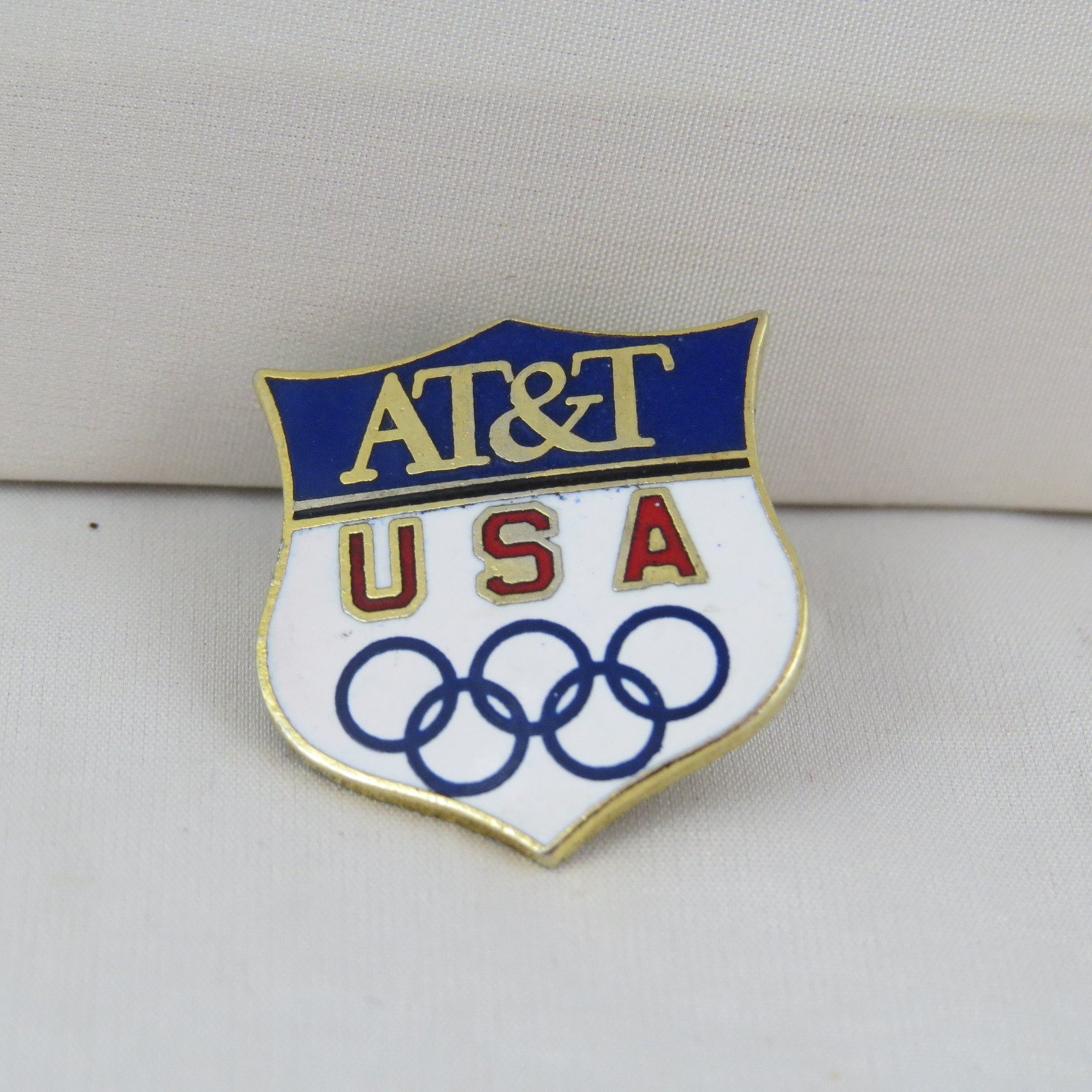 Primary image for 1988 Winter Olympic Games Pin - Team USA - AT&T Sponsor Pin - Shield Design
