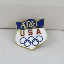 1988 Winter Olympic Games Pin - Team USA - AT&T Sponsor Pin - Shield Design - $25.00