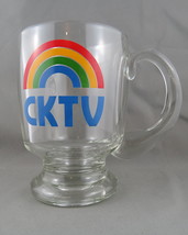 Vintage CKTV Mega Schooner/Mug - Cool Rainbow Graphic - Pure Canadiana  - $55.00