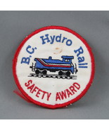 Vintage BC Hydro Patch-  Rail Safety Award Patch - In Very Good Condition  - £25.17 GBP