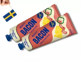 2 Tubes of Fjällbrynt Bacon Mjukost 250g (8.81 Oz), Swedish bacon cheese... - $20.23