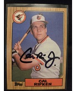Cal Ripken JR Hand Signed Baseball Card Autographed Baltimore Orioles HOF - $39.78 CAD
