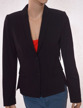 Tahari Tucker Jacket Womens Lined Padded 2 Button Suit Blazer Black 8 - £26.42 GBP