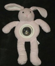 10" Pottery Barn Kids Baby Plush PINK Bunny w/ Rattle Chamois - £14.02 GBP