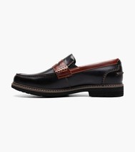 Nunn Bush Odin II Moc Toe Penny Loafer Shoes Black Multi 85154-009 image 5