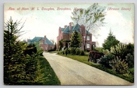 Brockton Mass Residence Of Hom. W.L. Douglas Massachusetts Postcard L29 - $6.95